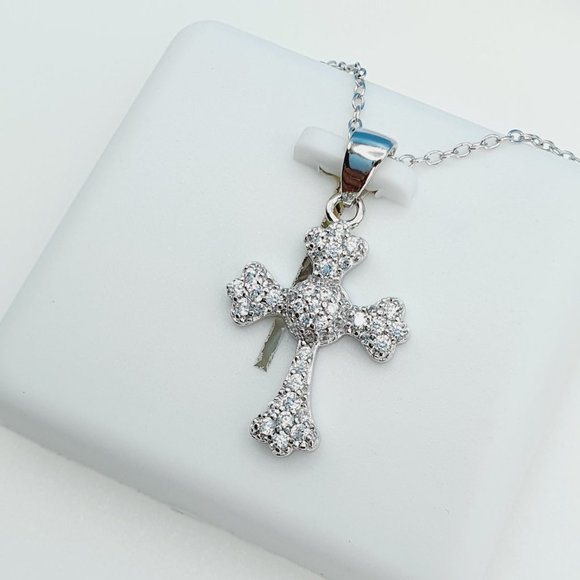 "925 Sterling Silver Cubic Zirconia Necklace, U19254727 - Picture 5 of 10